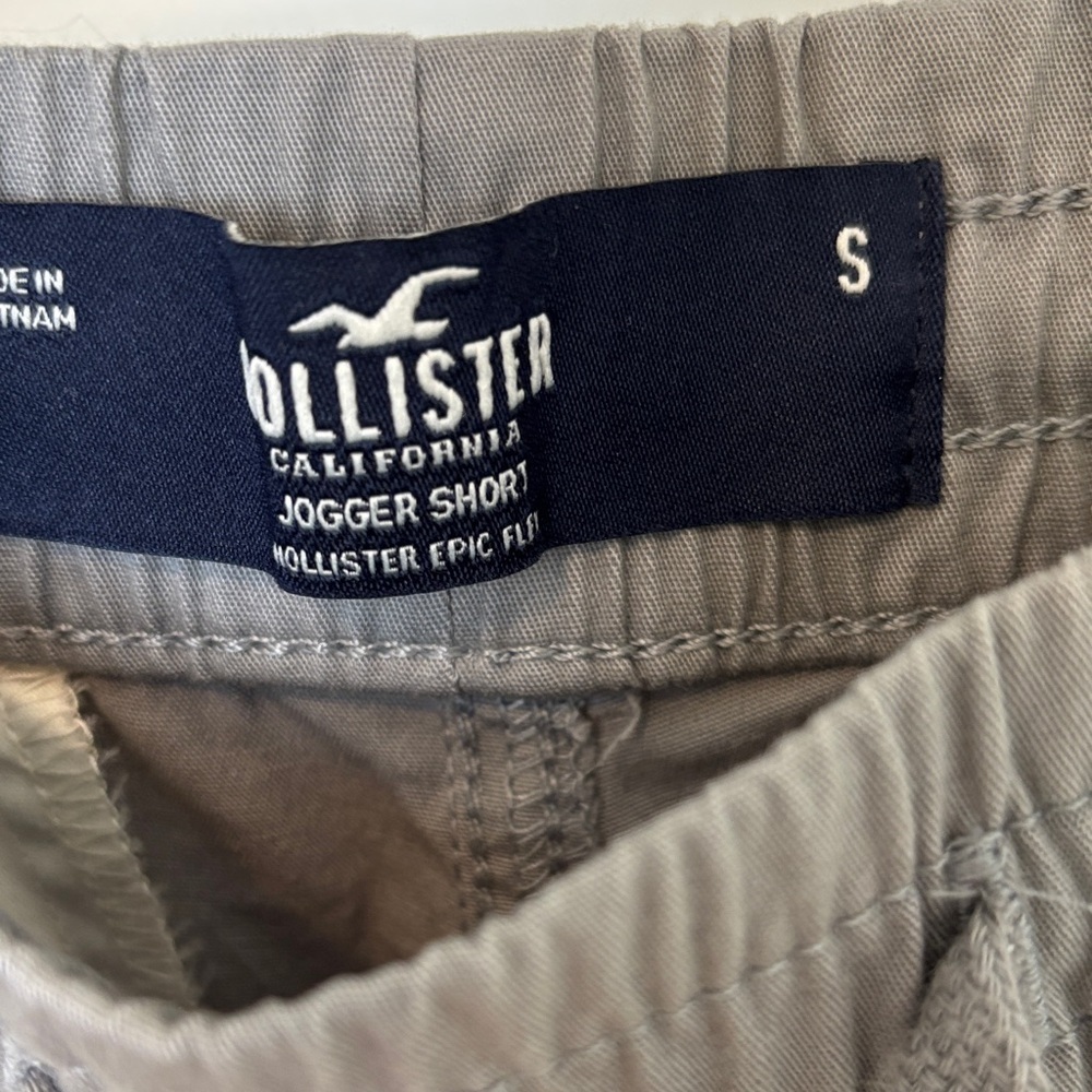 NWT Hollister Gray Flat Front Men Shorts - Picture 3 of 4